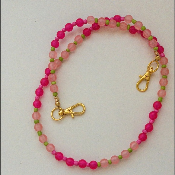 Beaded face mask chain lanyard - Picture 2 of 2